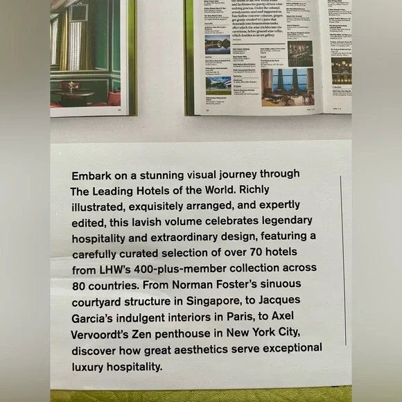 Design: The Leading Hotels of the World - Hardcover book - NEW sealed packaging - Picture 6 of 9